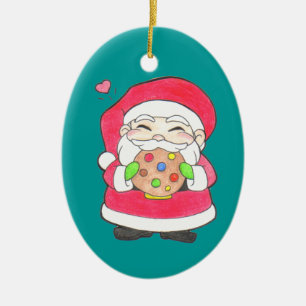 Santa Lieben Cookies Ornament