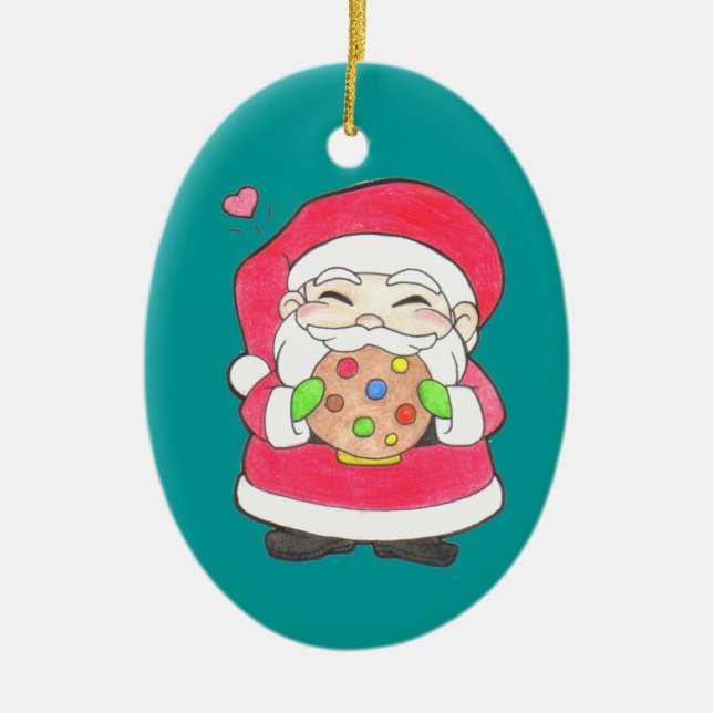Santa Lieben Cookies Ornament (Vorne)
