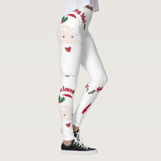 Santa Lieben Me Vintag Santa Leggings