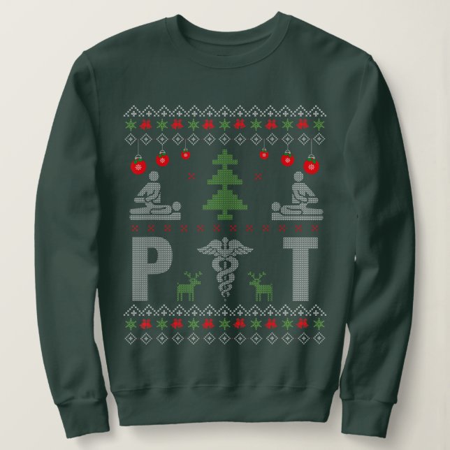 Santa Lieben Physikalische Therapie Weihnachts Paj Sweatshirt (Design vorne)