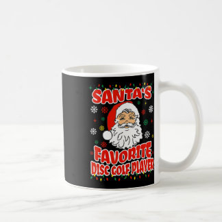 Santa Lieblings Disc Golf Spieler Weihnachtsferien Kaffeetasse