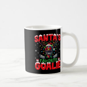 Santa Lieblings-Torhüter Weihnachten Hockey Santa Kaffeetasse