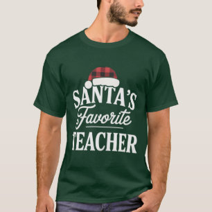 Santa Lieblingslehrer Weihnachten unterrichtet Sch T-Shirt