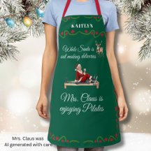 *Santa liefert Mrs. Claus genießt Pilates Name 