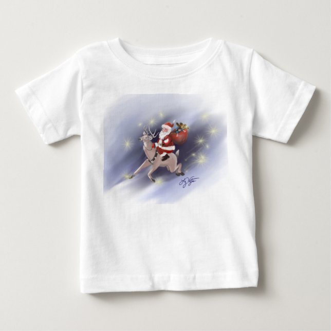 Santa liefert T - Shirt (Vorderseite)