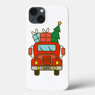 Santa LKW Vorderansicht Frohe Weihnachten Case-Mate iPhone Hülle