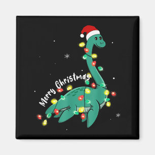 Santa Loch Ness Monster Weihnachten Nessie Jungen Magnet