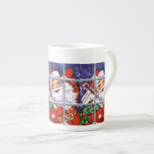 Santa Looking through Window Specialty Tasse