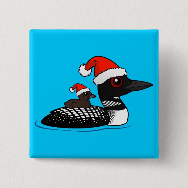 Santa Loon Button (Vorderseite)