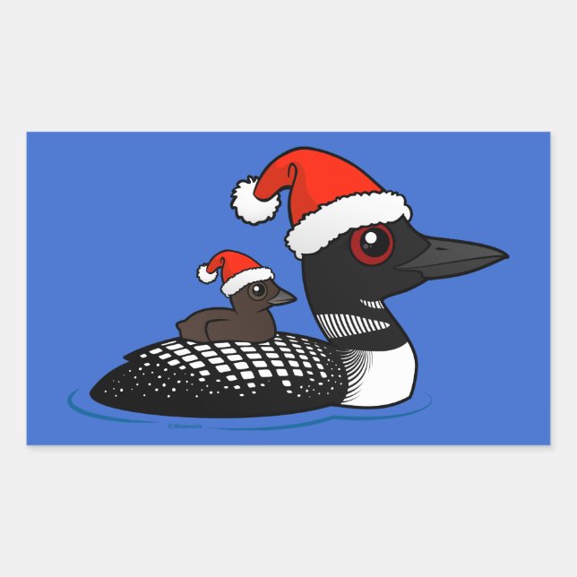 Santa Loon Rechteckiger Aufkleber (Vorderseite)