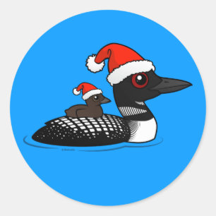 Santa Loon Runder Aufkleber