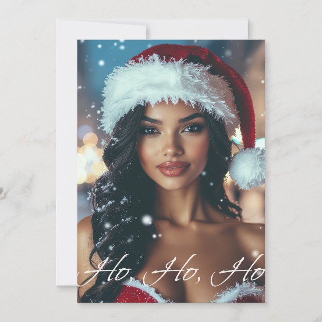 Santa Mädchen - Ho Ho Ho - Weihnachten (Vorderseite)