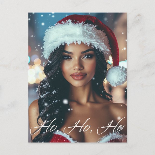 Santa Mädchen - Ho Ho Ho - Weihnachten (Vorderseite)