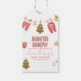 Santa-Mädchen-Jungen-Urlaub-Baby-Party Geschenkanhänger