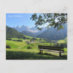 Santa Maddalena Dolomiten Postkarte