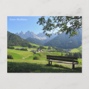 Santa Maddalena Dolomiten Postkarte