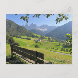 Santa Maddalena Dolomiten Postkarte