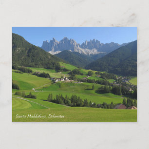 Santa Maddalena Dolomiten Postkarte