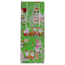 Santa Magical Green New Year Geschenktüte Für Weinflaschen