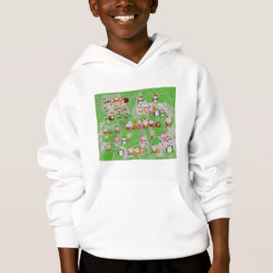 Santa Magisches Grünes Neues Jahr Hoodie
