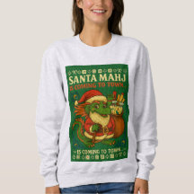 Santa Mahj hässlicher Pullover Sweatshirt