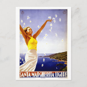 Santa Margherita Ligure Vintage Italienische Reise Postkarte