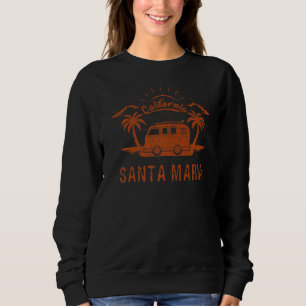 Santa Maria CA California Retro Vintages Surfen Sweatshirt