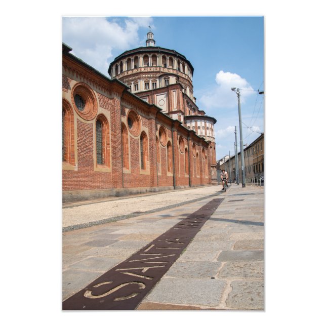 Santa Maria Cyclist Fotodruck (Vorne)