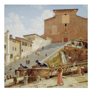 Santa Maria in Aracoeli in Rom Poster