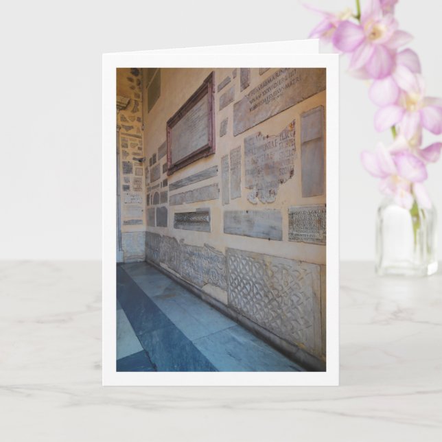 Santa Maria in Trastevere, Mosaik Art, Rom, Italie Karte (Orchidee)