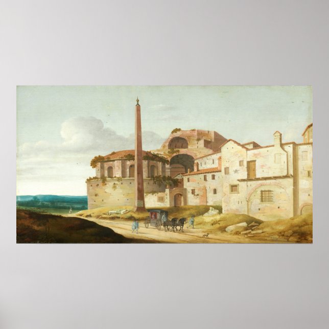 Santa Maria, Rom, PJ Saenredam Kunstposter Poster (Vorne)