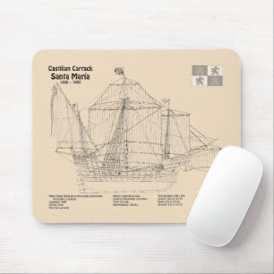 Santa Maria - Schiffsplänen SD Mousepad