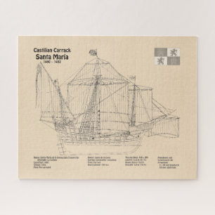Santa Maria - Schiffsplänen SD Puzzle
