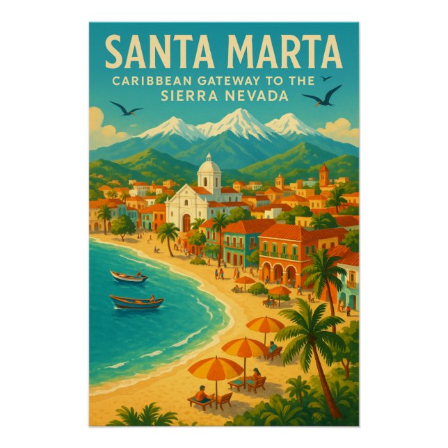 SANTA MARTA — CARIBBEAN GATEWAY TO THE  NEVADA POSTER (Vorderseite)