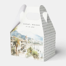 Santa Marta Colombia Watercolor Landscape Wedding