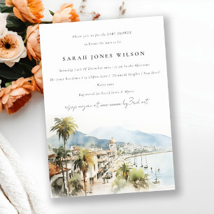 Santa Marta Kolumbien Landschaft Baby Shower Einladung