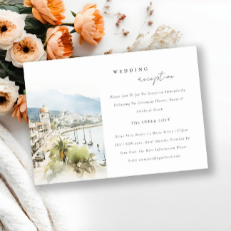 Santa Marta Kolumbien Landschaft Hochzeitsempfang Begleitkarte