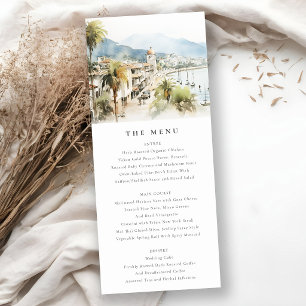 Santa Marta Kolumbien Landschaft Hochzeitsmenükart Einladung