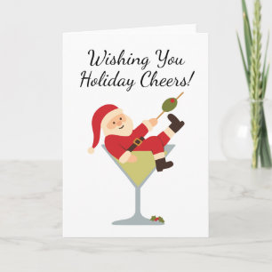 Santa Martini Weihnachtsgrüße Weihnachtskarte Karte