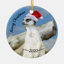 Santa Meerkat Frohe Weihnachten