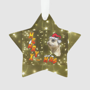 Santa Meerkat Frohe Weihnachtsfeierlichkeiten Ornament