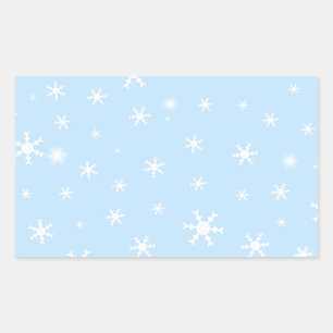 Santa mit Baum Rechteckiger Aufkleber