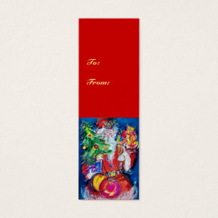 SANTA MIT CHRISTMAS TREE UND GIFTS