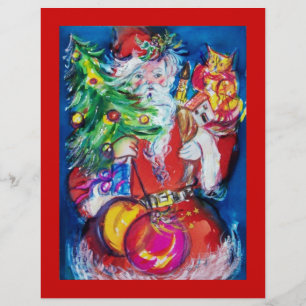 SANTA MIT CHRISTMAS TREE UND GIFTS FLYER