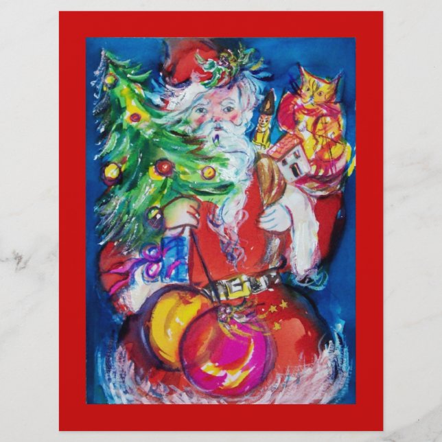 SANTA MIT CHRISTMAS TREE UND GIFTS FLYER (Vorne)