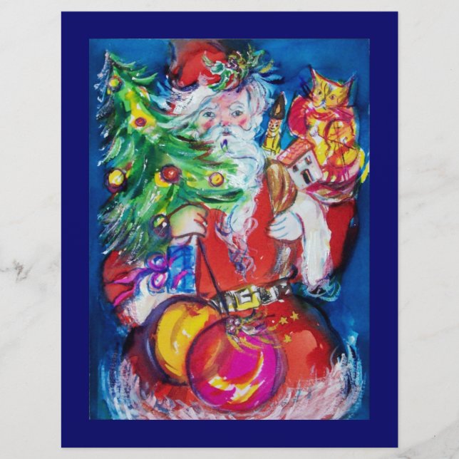 SANTA MIT CHRISTMAS TREE UND GIFTS FLYER (Vorne)