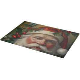Santa mit Mistletoe Schneidebrett