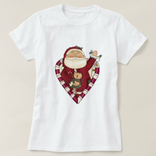 Santa mit Ragdoll Hemden und Geschenken T-Shirt