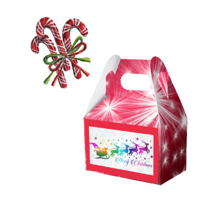 Santa-mit-Rentier-Weihnachtsgeschenkbox Geschenkschachtel