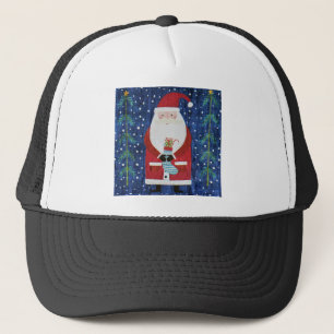 Santa mit Strumpf Truckerkappe